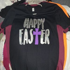 Bella Canvas Black and Purple Short Sleeve Tee